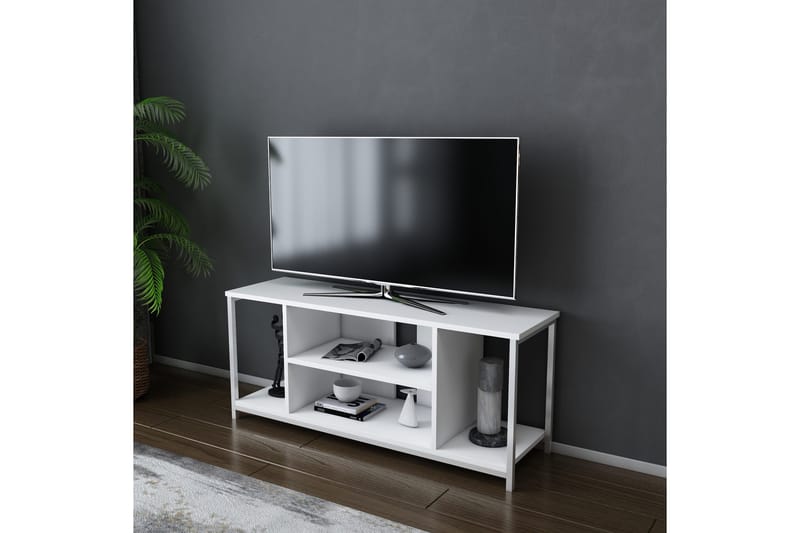 TV-taso Zakkum 120x50,8 cm - Valkoinen - Huonekalut - TV- & Mediakalusteet - Tv taso & Mediataso