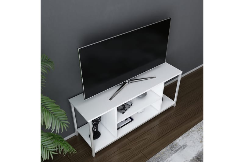 TV-taso Zakkum 120x50,8 cm - Valkoinen - Huonekalut - TV- & Mediakalusteet - Tv taso & Mediataso