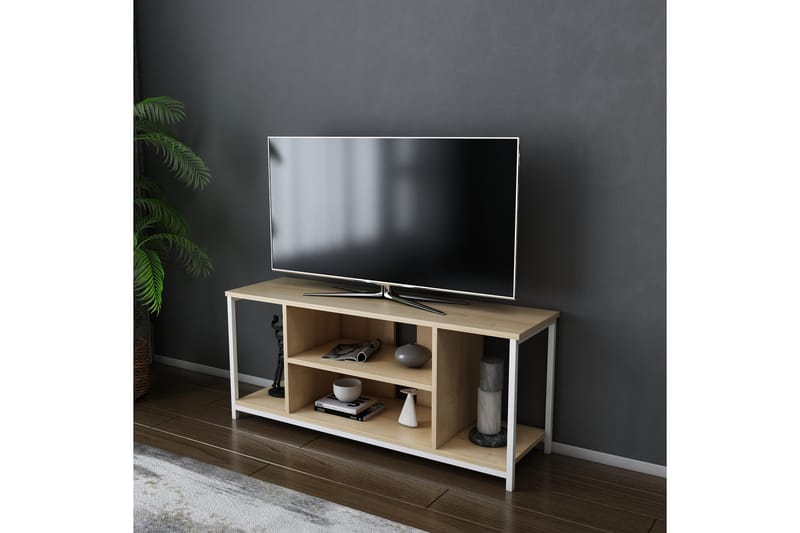 TV-taso Zakkum 120x50,8 cm - Valkoinen - Huonekalut - TV- & Mediakalusteet - Tv taso & Mediataso