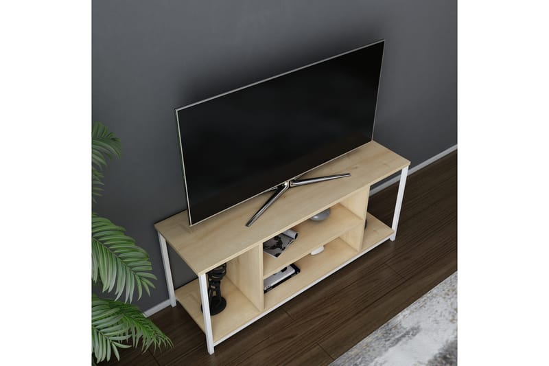 TV-taso Zakkum 120x50,8 cm - Valkoinen - Huonekalut - TV- & Mediakalusteet - Tv taso & Mediataso
