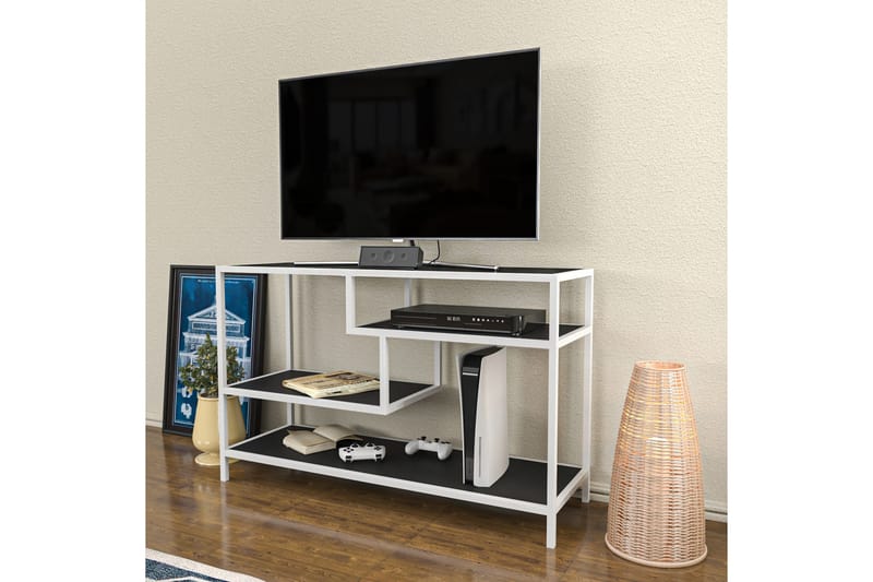TV-taso Zakkum 120x75 cm - Valkoinen - Huonekalut - TV- & Mediakalusteet - Tv taso & Mediataso
