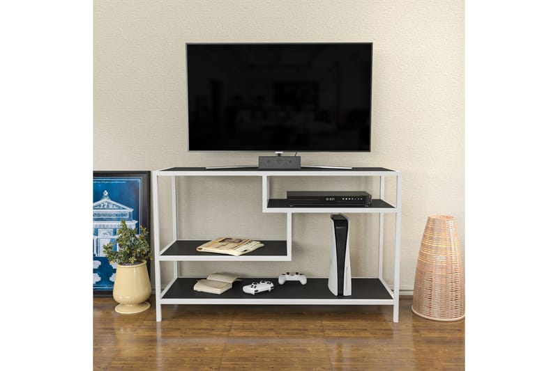 TV-taso Zakkum 120x75 cm - Valkoinen - Huonekalut - TV- & Mediakalusteet - Tv taso & Mediataso