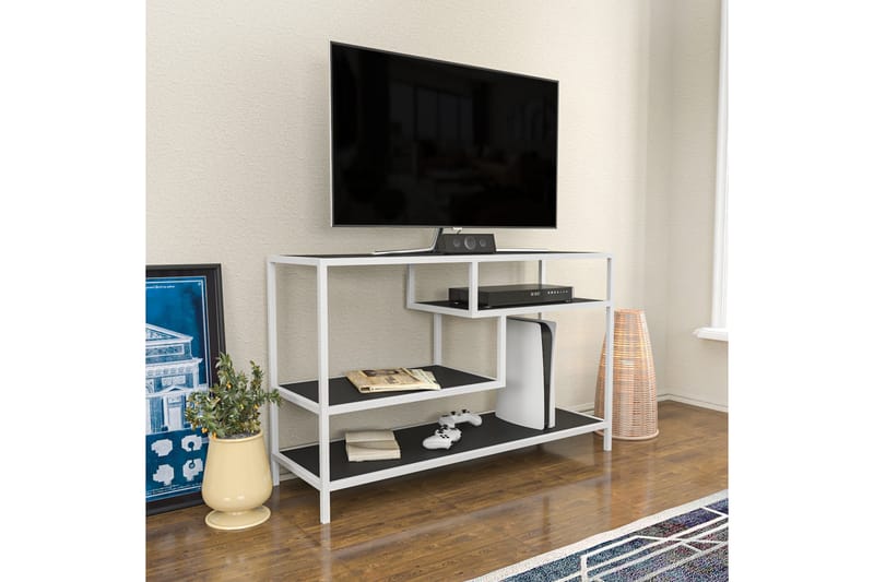 TV-taso Zakkum 120x75 cm - Valkoinen - Huonekalut - TV- & Mediakalusteet - Tv taso & Mediataso