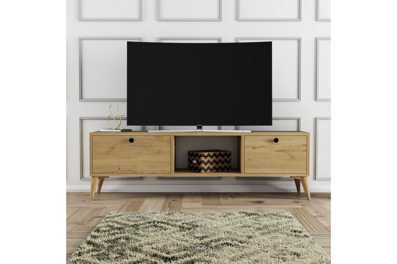 TV-taso Zakkum 138x42,6 cm - Ruskea - Huonekalut - TV- & Mediakalusteet - Tv taso & Mediataso
