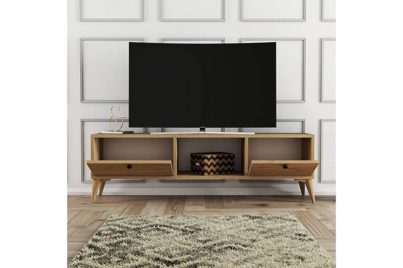 TV-taso Zakkum 138x42,6 cm - Ruskea - Huonekalut - TV- & Mediakalusteet - Tv taso & Mediataso