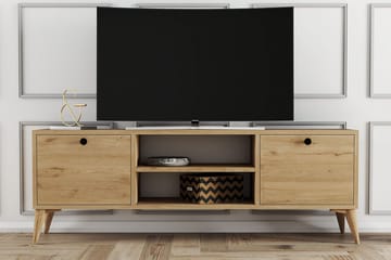 TV-taso Zakkum 138x42,6 cm - Ruskea - Huonekalut - TV- & Mediakalusteet - Tv taso & Mediataso
