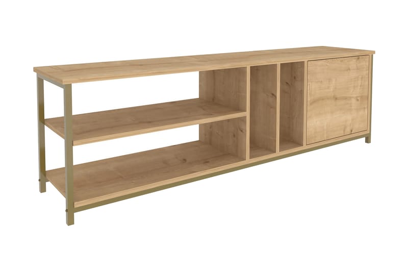 TV-taso Zakkum 140x50,8 cm - Kulta - Huonekalut - TV- & Mediakalusteet - Tv taso & Mediataso