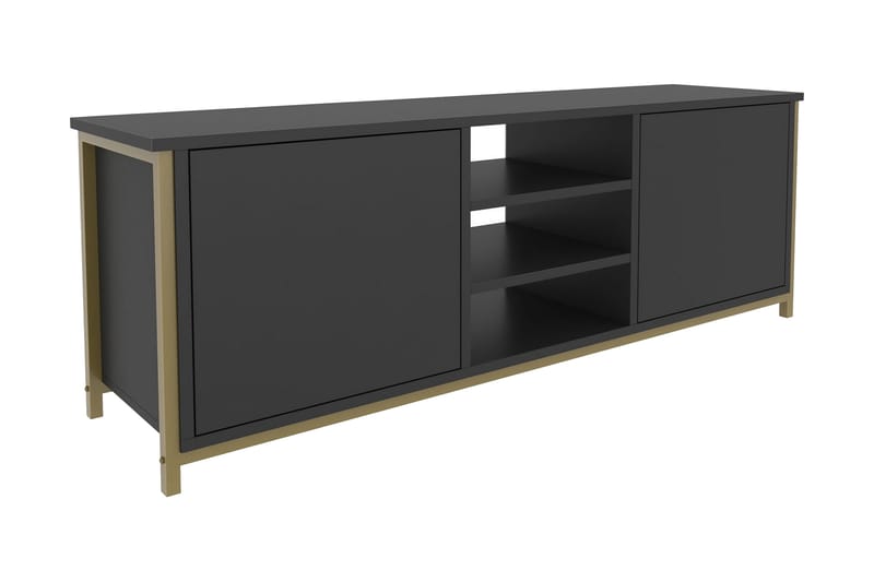 TV-taso Zakkum 140x50,8 cm - Kulta - Huonekalut - TV- & Mediakalusteet - Tv taso & Mediataso