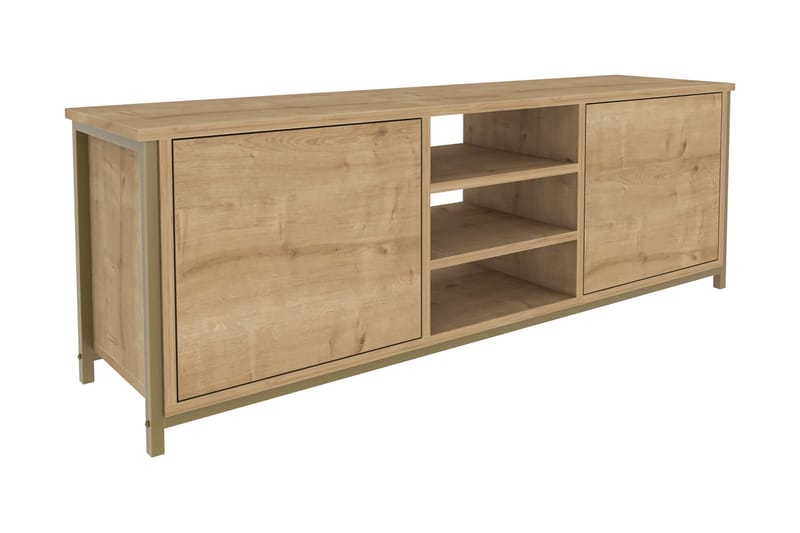 TV-taso Zakkum 140x50,8 cm - Kulta - Huonekalut - TV- & Mediakalusteet - Tv taso & Mediataso