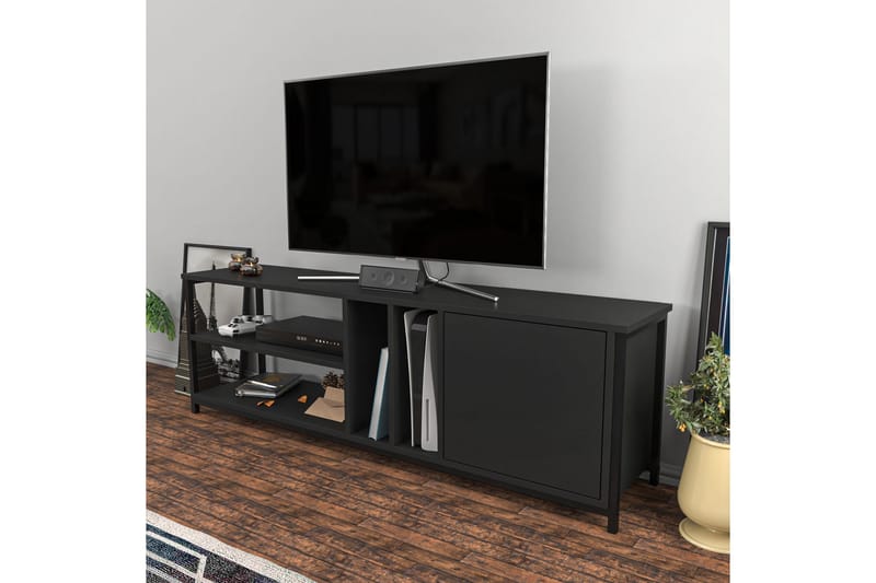 TV-taso Zakkum 140x50,8 cm - Musta - Huonekalut - TV- & Mediakalusteet - Tv taso & Mediataso