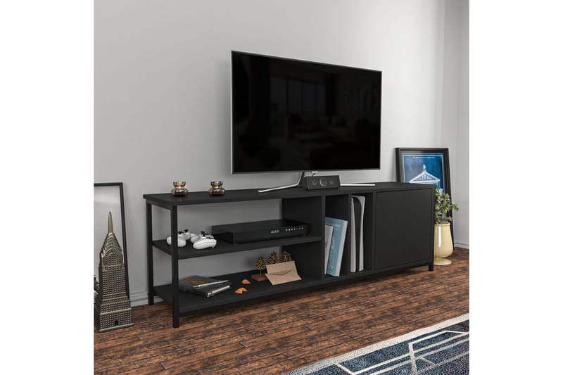 TV-taso Zakkum 140x50,8 cm - Musta - Huonekalut - TV- & Mediakalusteet - Tv taso & Mediataso