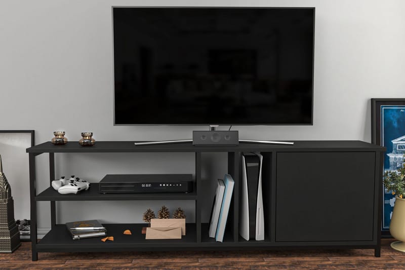 TV-taso Zakkum 140x50,8 cm - Musta - Huonekalut - TV- & Mediakalusteet - Tv taso & Mediataso