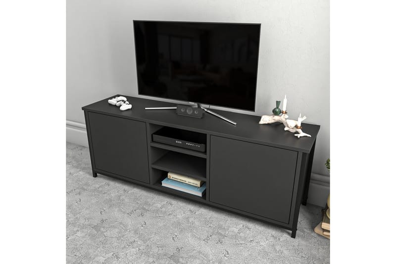TV-taso Zakkum 140x50,8 cm - Musta - Huonekalut - TV- & Mediakalusteet - Tv taso & Mediataso