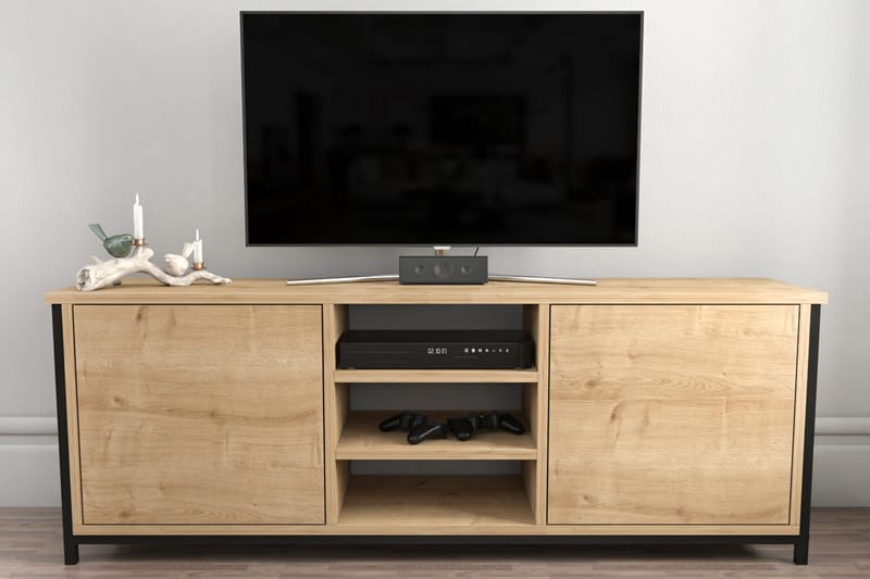 TV-taso Zakkum 140x50,8 cm - Ruskea - Huonekalut - TV- & Mediakalusteet - Tv taso & Mediataso