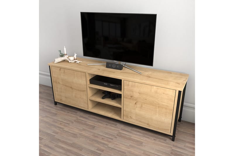 TV-taso Zakkum 140x50,8 cm - Ruskea - Huonekalut - TV- & Mediakalusteet - Tv taso & Mediataso