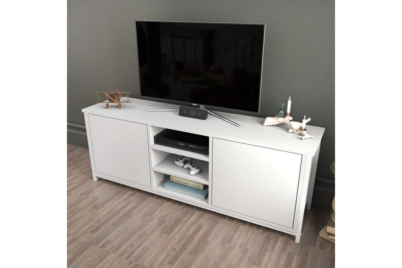 TV-taso Zakkum 140x50,8 cm - Valkoinen - Huonekalut - TV- & Mediakalusteet - Tv taso & Mediataso