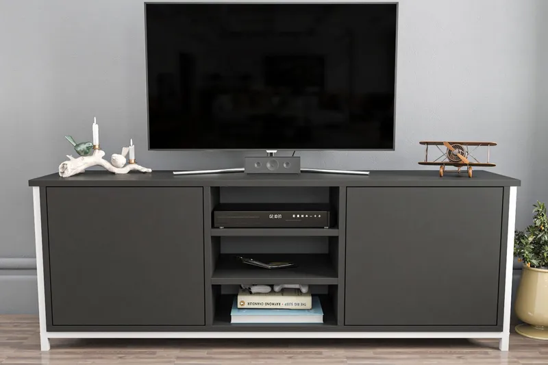 TV-taso Zakkum 140x50,8 cm - Valkoinen - Huonekalut - TV- & Mediakalusteet - Tv taso & Mediataso