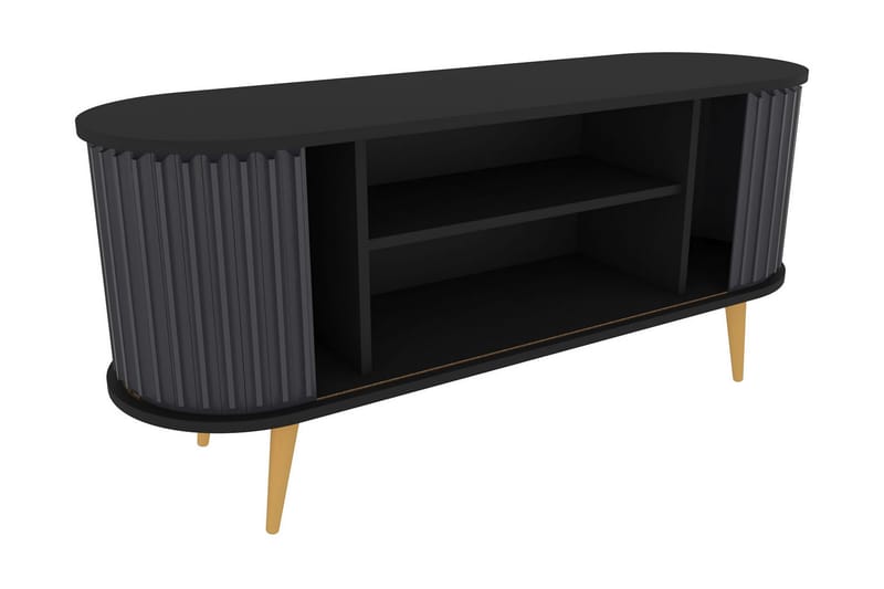 TV-taso Zakkum 140x64 cm - Musta - Huonekalut - TV- & Mediakalusteet - Tv taso & Mediataso