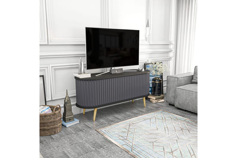 TV-taso Zakkum 140x64 cm - Musta - Huonekalut - TV- & Mediakalusteet - Tv taso & Mediataso