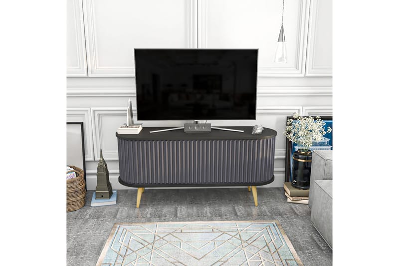 TV-taso Zakkum 140x64 cm - Musta - Huonekalut - TV- & Mediakalusteet - Tv taso & Mediataso