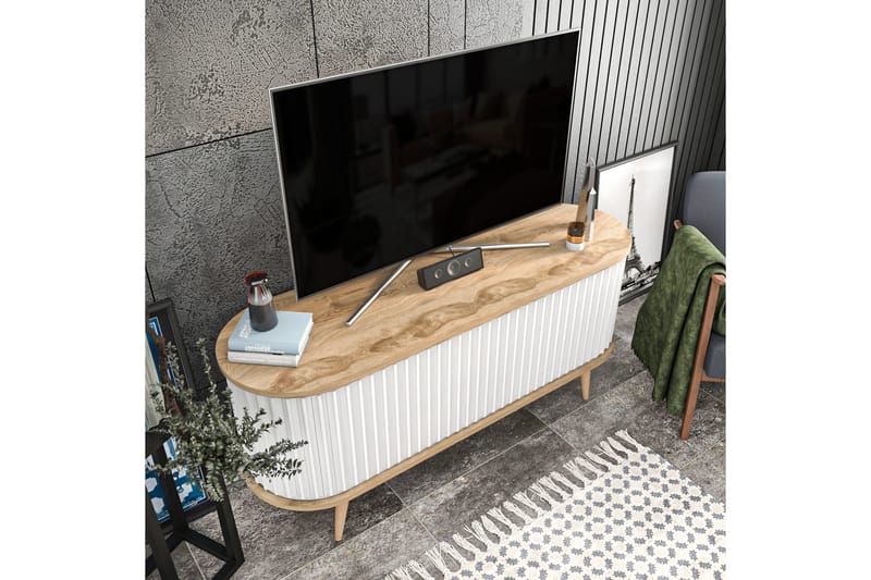 TV-taso Zakkum 140x64 cm - Ruskea - Huonekalut - TV- & Mediakalusteet - Tv taso & Mediataso