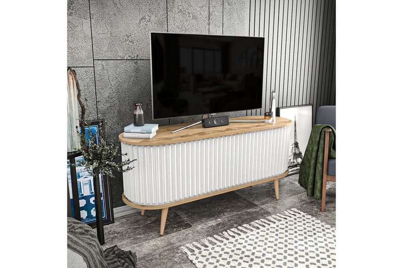 TV-taso Zakkum 140x64 cm - Ruskea - Huonekalut - TV- & Mediakalusteet - Tv taso & Mediataso