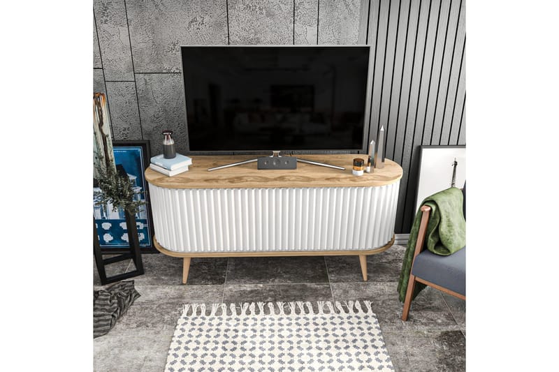 TV-taso Zakkum 140x64 cm - Ruskea - Huonekalut - TV- & Mediakalusteet - Tv taso & Mediataso