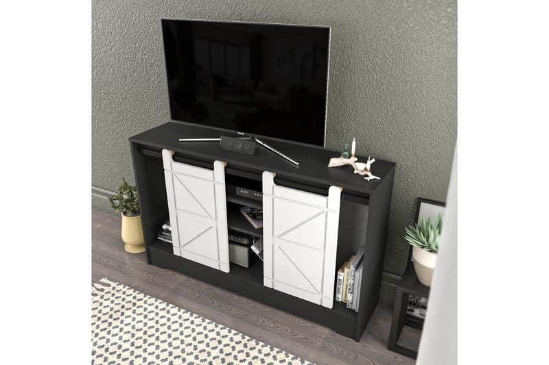 TV-taso Zakkum 140x85 cm - Harmaa - Huonekalut - TV- & Mediakalusteet - Tv taso & Mediataso
