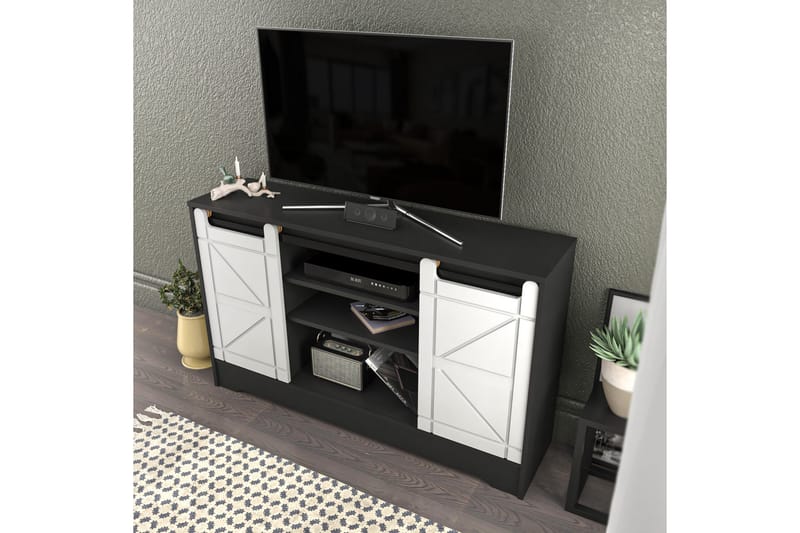 TV-taso Zakkum 140x85 cm - Harmaa - Huonekalut - TV- & Mediakalusteet - Tv taso & Mediataso