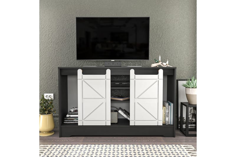 TV-taso Zakkum 140x85 cm - Harmaa - Huonekalut - TV- & Mediakalusteet - Tv taso & Mediataso