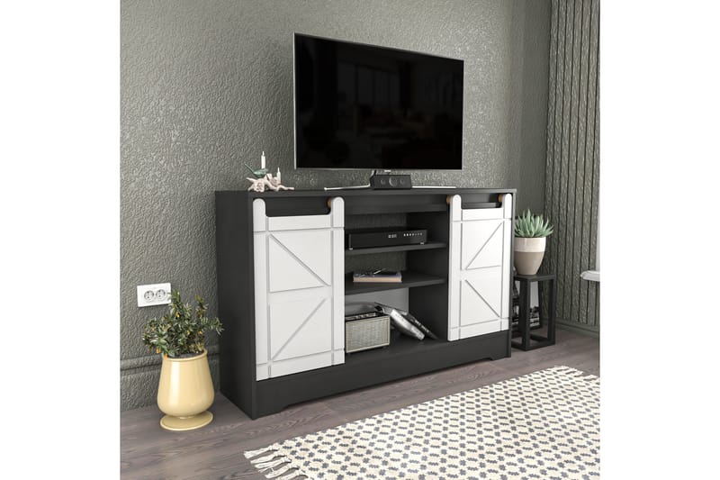 TV-taso Zakkum 140x85 cm - Harmaa - Huonekalut - TV- & Mediakalusteet - Tv taso & Mediataso