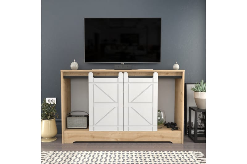TV-taso Zakkum 140x85 cm - Ruskea - Huonekalut - TV- & Mediakalusteet - Tv taso & Mediataso