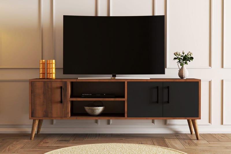 TV-taso Zakkum 150x52 cm - Ruskea - Huonekalut - TV- & Mediakalusteet - Tv taso & Mediataso
