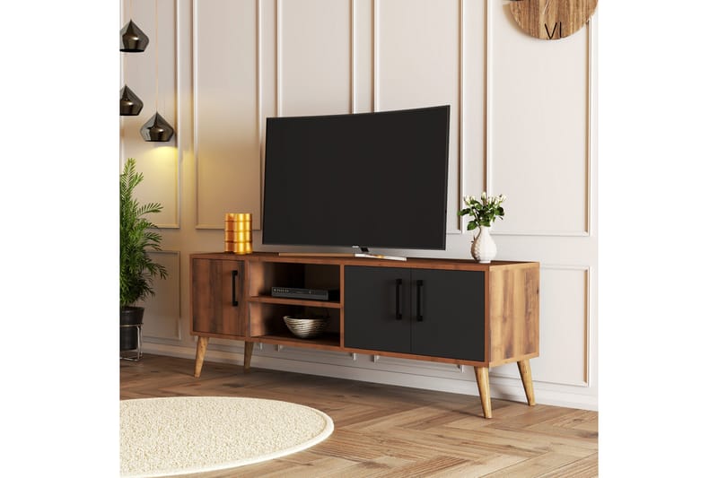 TV-taso Zakkum 150x52 cm - Ruskea - Huonekalut - TV- & Mediakalusteet - Tv taso & Mediataso