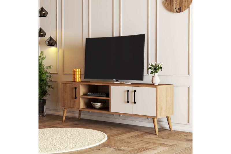 TV-taso Zakkum 150x52 cm - Ruskea - Huonekalut - TV- & Mediakalusteet - Tv taso & Mediataso
