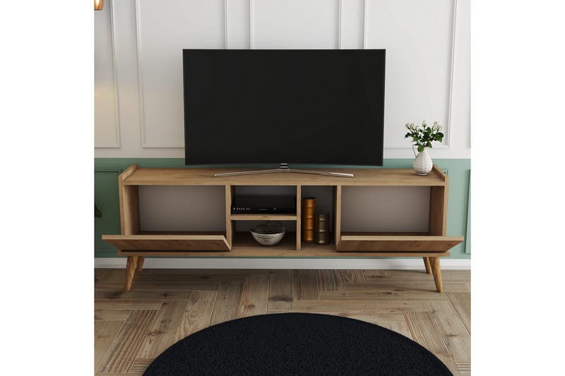 TV-taso Zakkum 150x52 cm - Ruskea - Huonekalut - TV- & Mediakalusteet - Tv taso & Mediataso