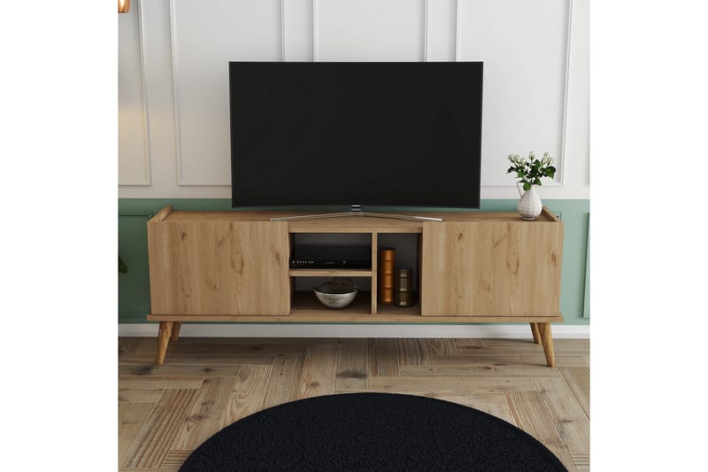 TV-taso Zakkum 150x52 cm - Ruskea - Huonekalut - TV- & Mediakalusteet - Tv taso & Mediataso