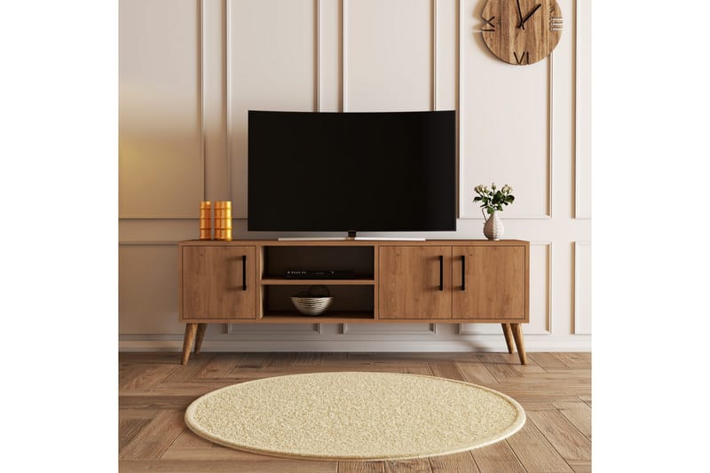 TV-taso Zakkum 150x52 cm - Ruskea - Huonekalut - TV- & Mediakalusteet - Tv taso & Mediataso