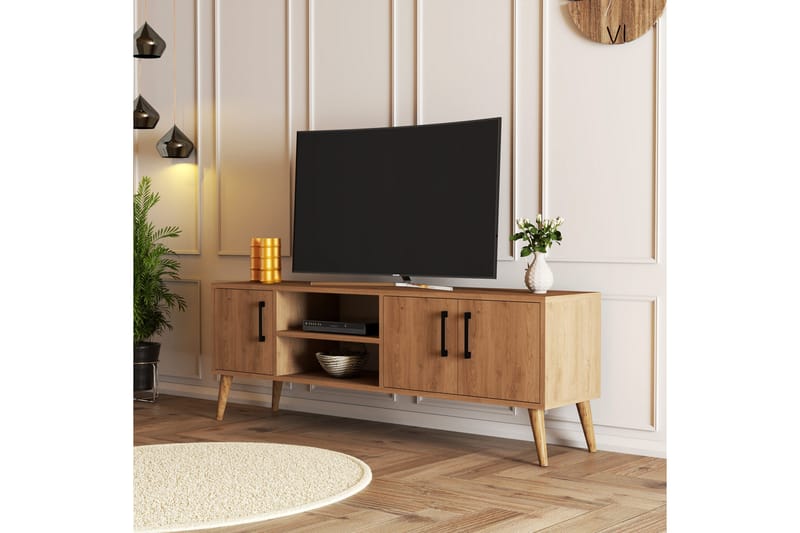 TV-taso Zakkum 150x52 cm - Ruskea - Huonekalut - TV- & Mediakalusteet - Tv taso & Mediataso