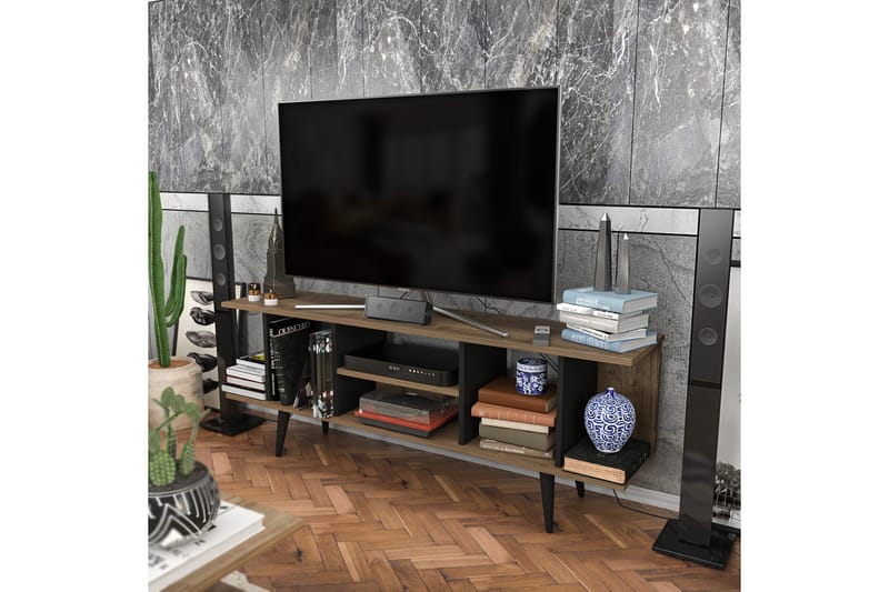 TV-taso Zakkum 160x38,6 cm - Ruskea - Huonekalut - TV- & Mediakalusteet - Tv taso & Mediataso