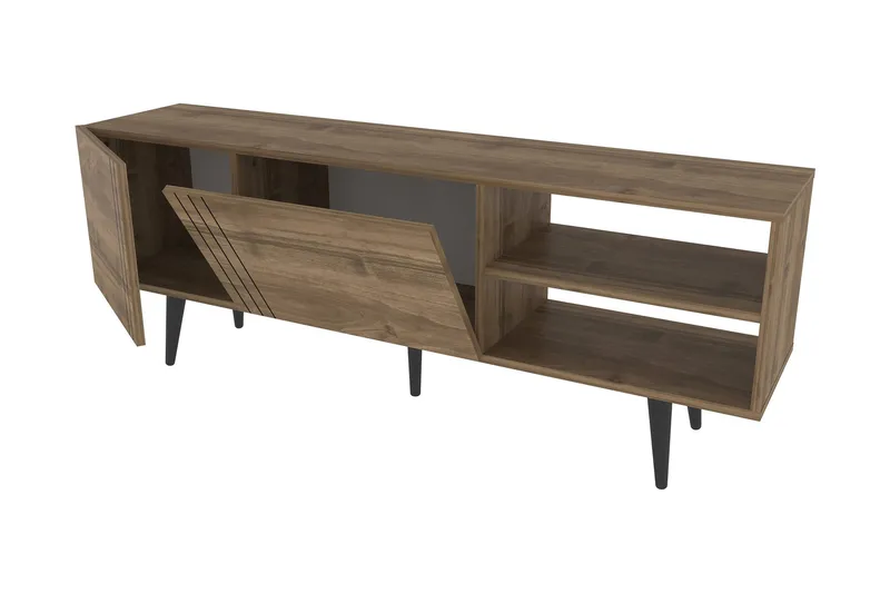 TV-taso Zakkum 160x38,6 cm - Ruskea - Huonekalut - TV- & Mediakalusteet - Tv taso & Mediataso