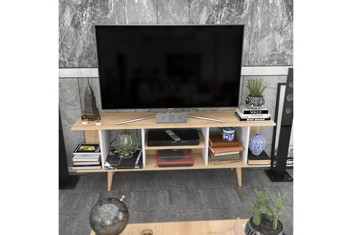 TV-taso Zakkum 160x38,6 cm - Sininen - Tv taso & Mediataso