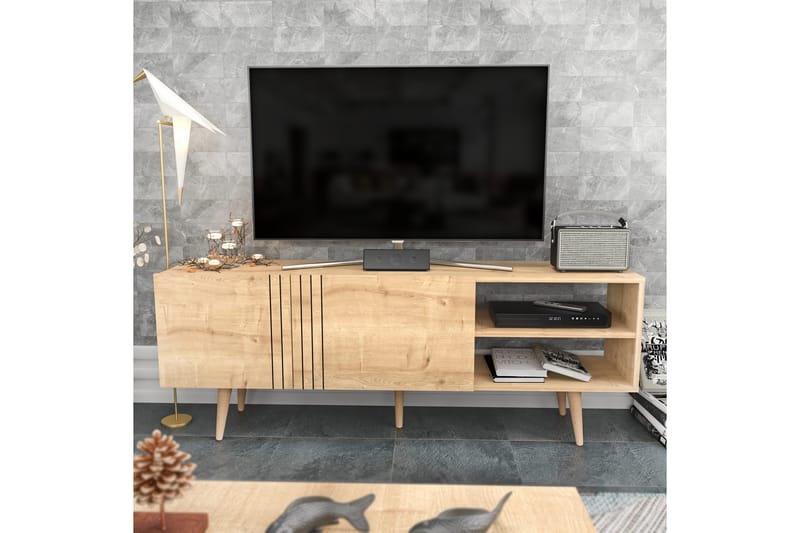 TV-taso Zakkum 160x38,6 cm - Sininen - Huonekalut - TV- & Mediakalusteet - Tv taso & Mediataso