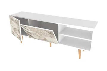 TV-taso Zakkum 160x38,6 cm - Valkoinen - Huonekalut - TV- & Mediakalusteet - Tv taso & Mediataso