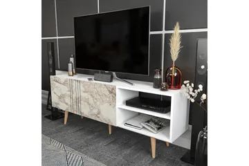 TV-taso Zakkum 160x38,6 cm - Valkoinen - Huonekalut - TV- & Mediakalusteet - Tv taso & Mediataso