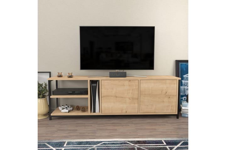 TV-taso Zakkum 160x50,8 cm - Musta - Tv taso & Mediataso