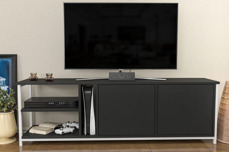 TV-taso Zakkum 160x50,8 cm - Valkoinen - Huonekalut - TV- & Mediakalusteet - Tv taso & Mediataso