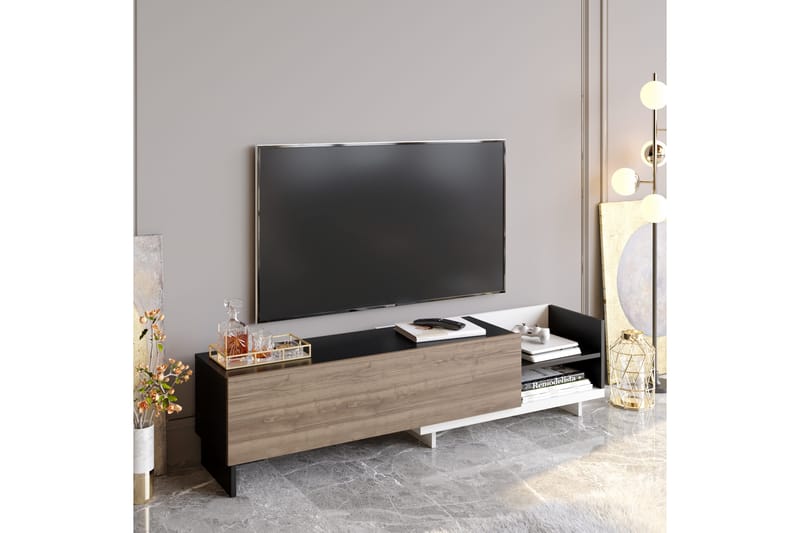 TV-taso Zakkum 165x41 cm - Valkoinen - Huonekalut - TV- & Mediakalusteet - Tv taso & Mediataso