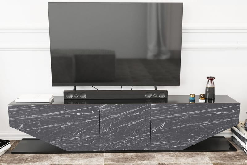 TV-taso Zakkum 180x45 cm - Musta - Huonekalut - TV- & Mediakalusteet - Tv taso & Mediataso