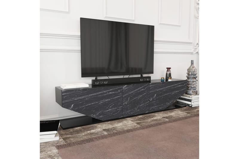 TV-taso Zakkum 180x45 cm - Musta - Huonekalut - TV- & Mediakalusteet - Tv taso & Mediataso